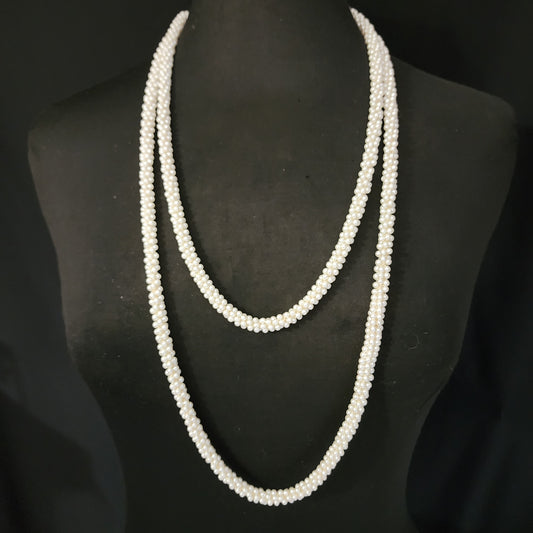 Vintage  Crocheted Long Necklace