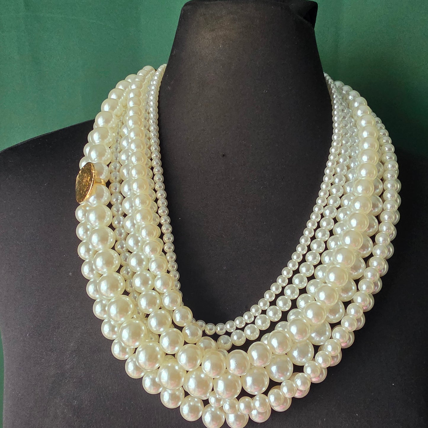 Multi Strands Pearl Necklace