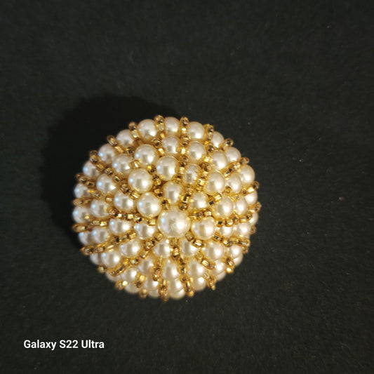 Pearl Dome Brooch