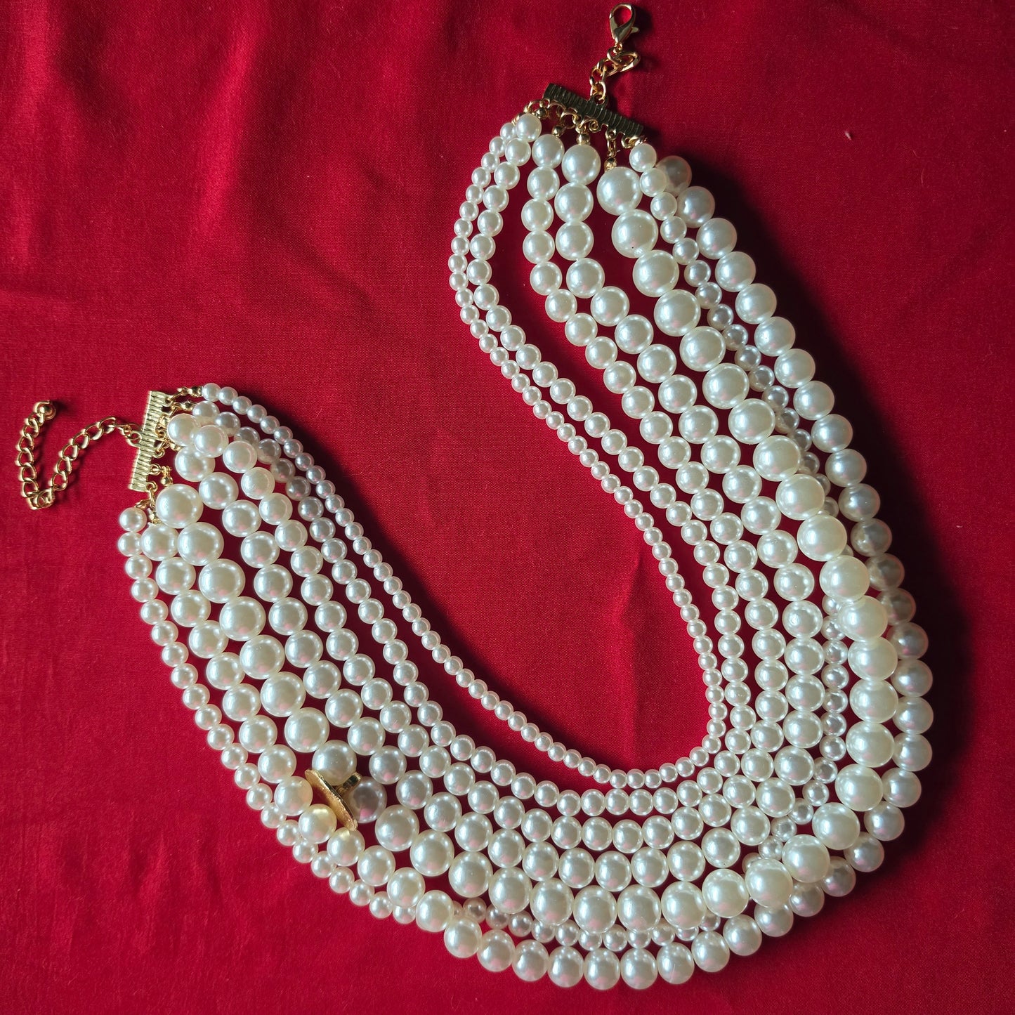 Multi Strands Pearl Necklace