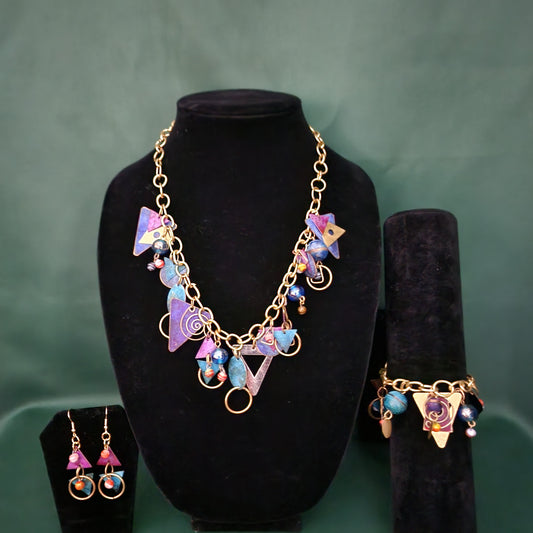 Unique Charm Necklace Set