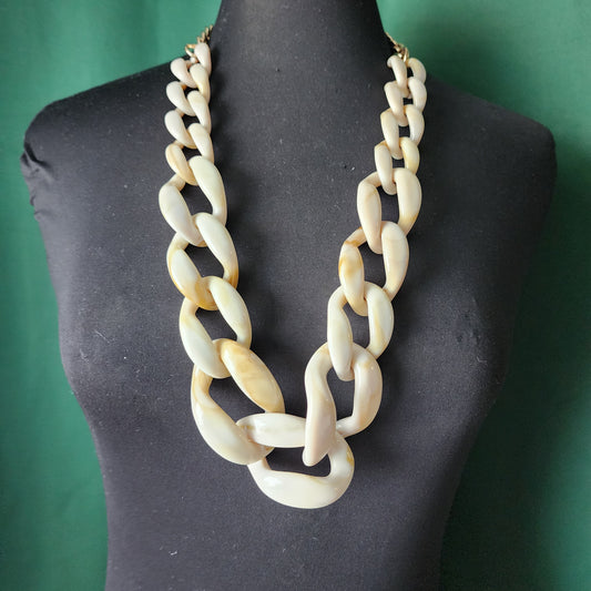 Chunky Marble Chain Necklace