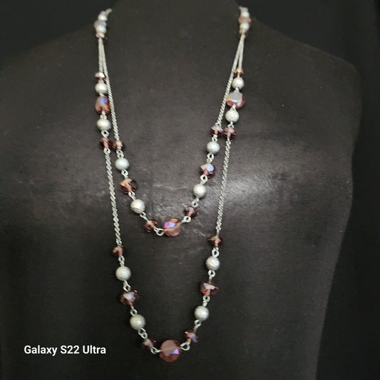Vintage Double layer Beaded Necklace