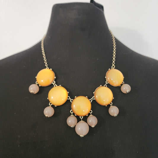 Vintage Bubble Bib Necklace